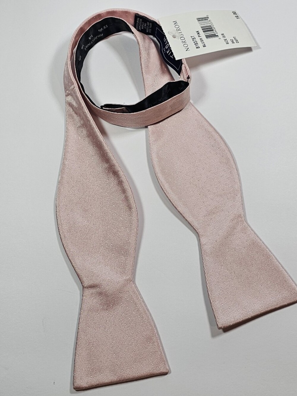 The Tie Bar Pale Pink Self-Tie Bow Tie